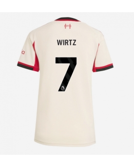 Billige Fotballdrakt Liverpool Florian Wirtz #7 Replika Bortedrakt Dame 2025-26 Kortermet Billige Fotballdrakt Liverpool Florian Wirtz #7 Replika Bortedrakt Dame 2025-26 Kortermet